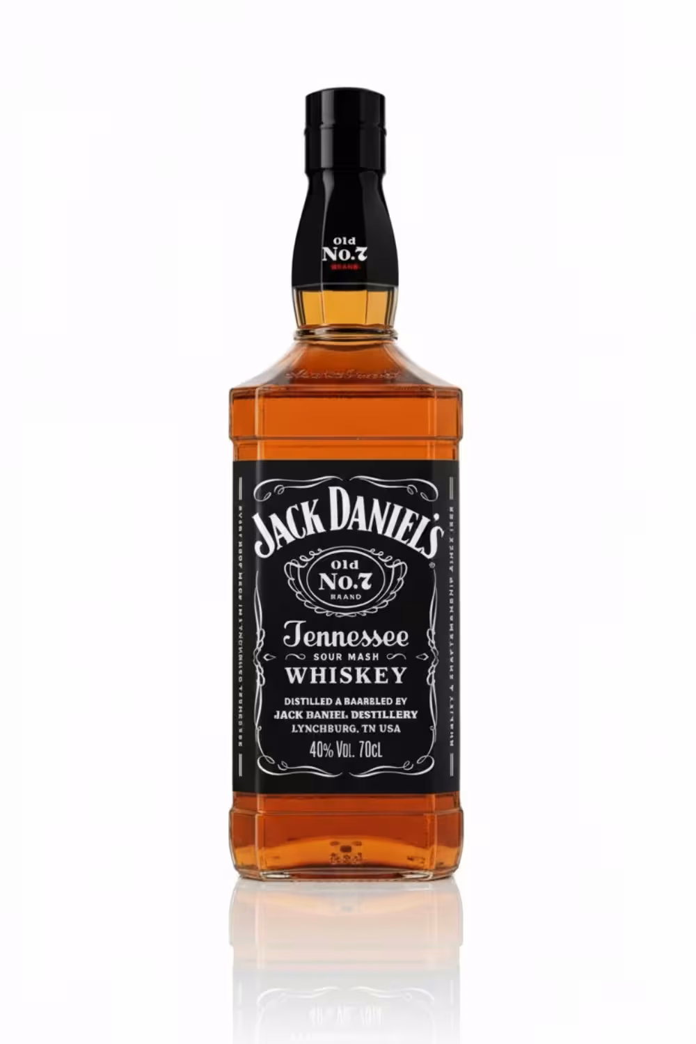 Garrafa de Jack Daniel's, whiskey de Tennessee, Estados Unidos, na carta da El Loko Conveniência em São Bernardo do Campo